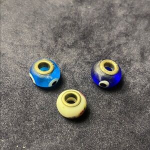 Set of Three pandora fitting Beads